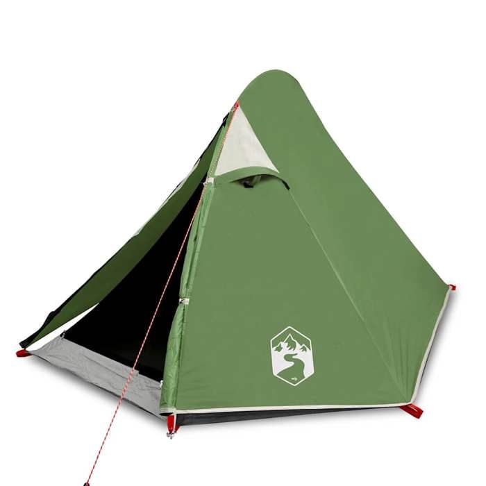 Camping Tent - vidaXL - 2 Persons - Waterproof - Green - Lightweight and Portable