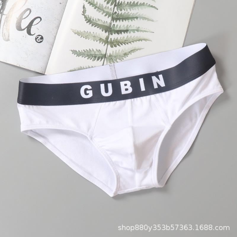 Pánské národní trendy bavlněné kalhotky s nízkým pasem, prodyšné