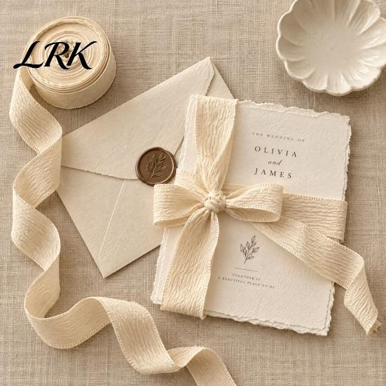 Vintage Style Fabric Trim 9.8 Yards Pleated Ribbon for Gift Wrapping and Bouquet Decoration, 1" Polyester Cotton Soft Ribbon, Decorative Weddings DIY