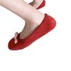 Flat-bottomed Gentle Evening Shoes French Small Red Single Shoes Women's Shoes Autumn Soft-soled Silver Ballet Shoes