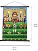 Kawasumi Washi Pattern Yuzen Washi Tapestry Day Helmet Gift Boxed All-Over (Children's Ornament, 58x46cm)