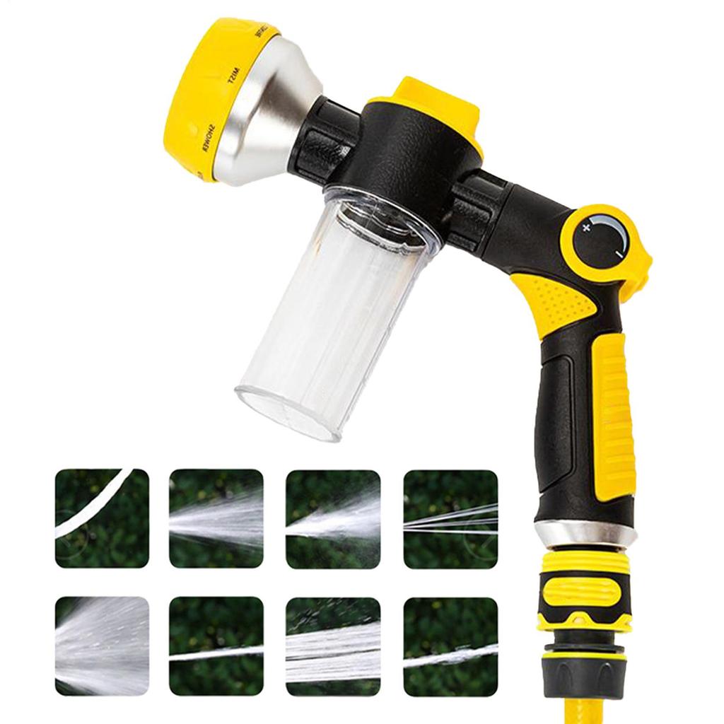 Dog Shower Sprayer 8 Modes Pet Bath Cleaning Cat Dog Shower Gun High-pressure Hose Nozzle Foam Garden Car Animal Dog Wash Tool