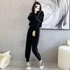 Sports Suit Women's Spring and Autumn Fashion Loose Large Size Street Style Sweatshirt Casual Two-piece Set