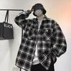 2025 Men's Versatile Plaid Jacket: Hong Kong & Korean Style Trendy Loose Fit for Teens, Spring/Autumn