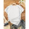 Europese Maat Dames Vintage Bloemen Schildpad & Perzikbloesem Print Korte Mouw T-shirt - Zacht Stretch Ronde Hals   voor Lente Zomer Herfst