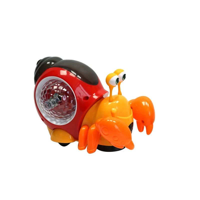 

Crawling Crab Baby Toy Walking Tummy Time Dancing Early Educational Interactive Musical Light Toys Toddler For Kids Gifts оранжевый
