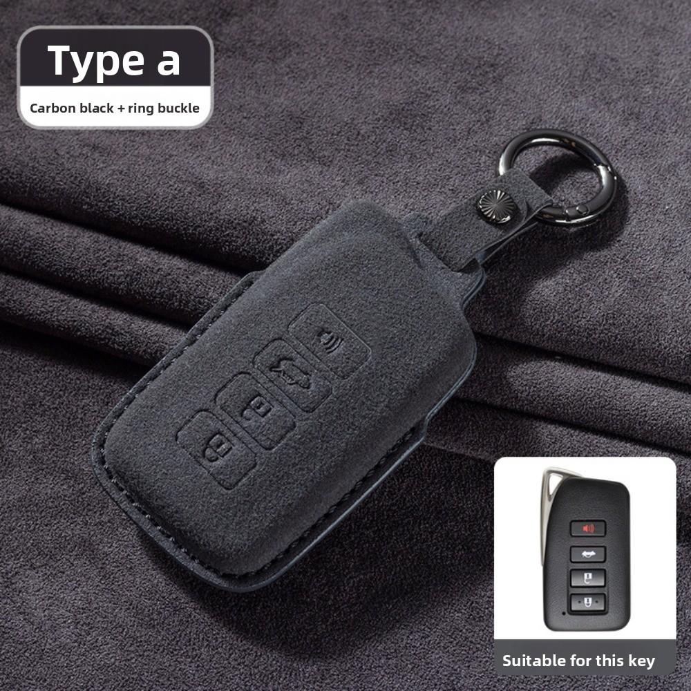 Premium Suede Key Cover for Lexus ES300H NX260 UX LS500 Car Keys Durable and Stylish