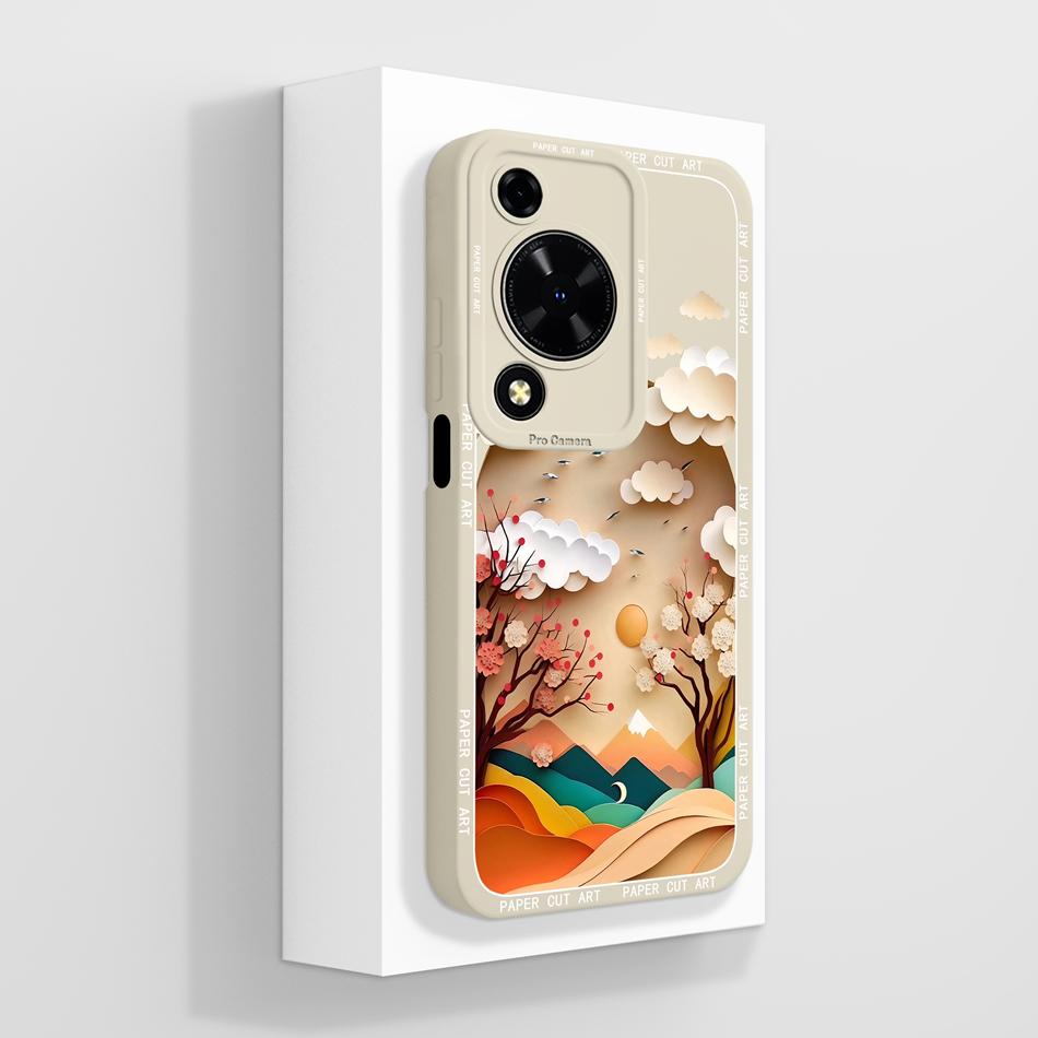 Case For Huawei Nova Y72 Cute Design Phone Cover Camera Protector Soft Liquid Silicone Funda Models MGA-LX3 Protective Bumper