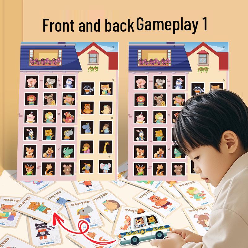 Police and Thief Puzzle: Interactive Table Game for Kids' Concentration and Parent-Child Engagement