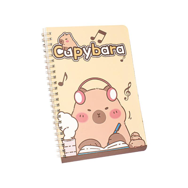 60-Page Cute Capybara A5 Lined Notebook: Thickened, High-Quality Diary