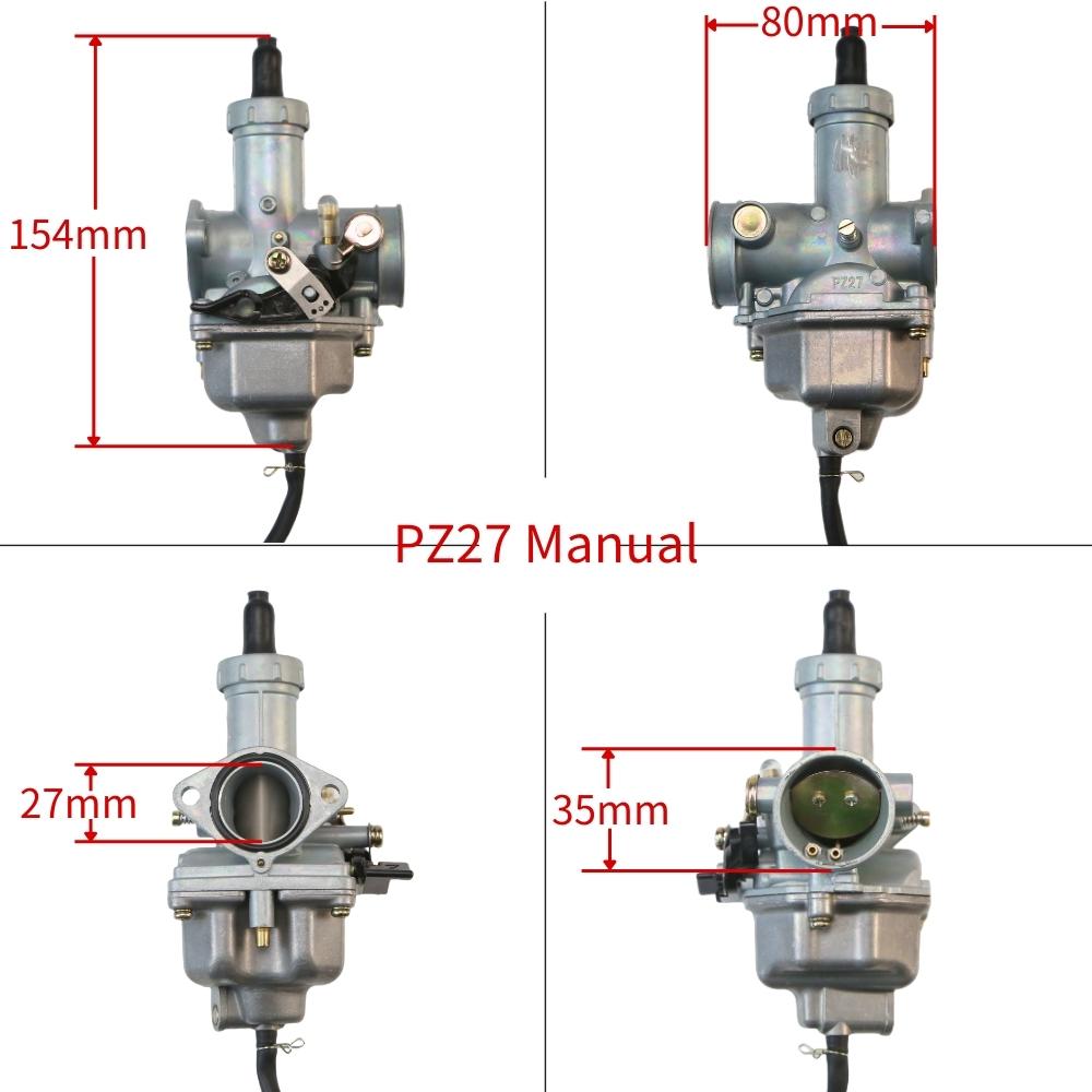 Motorcycle Carburetor PZ27 27mm For CG150 125cc 150cc 175cc ATV Quad Go Kart Dirt Bike ATV
