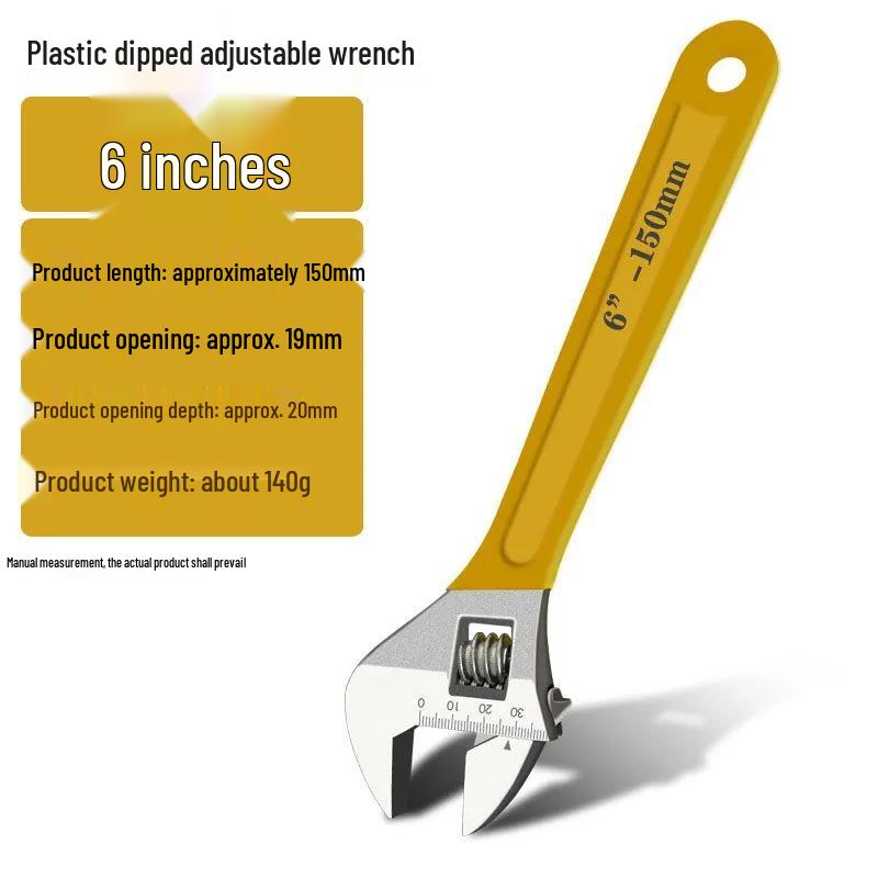 Multifunctional Universal Large Opening Adjustable Wrench - 6" & 8