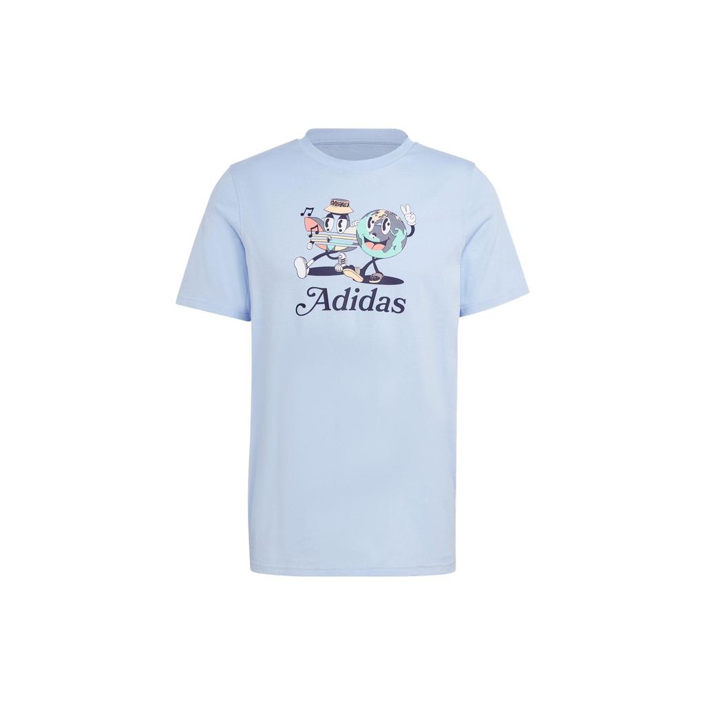 Adidas Originals T Shirt Men's Light Pink Blue IT8187