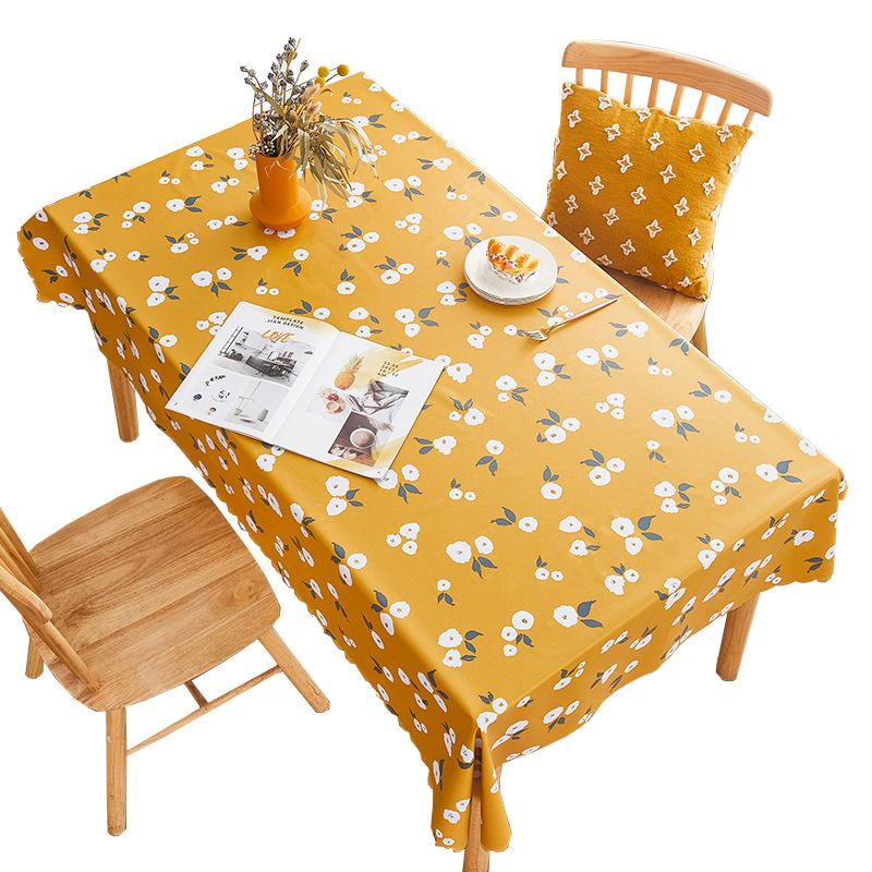 PVC Tablecloth Waterproof and Oil-proof Disposable Tablecloth Coffee Table Mat Rectangle