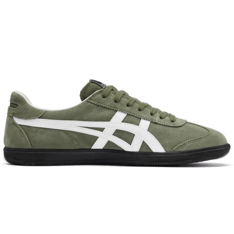 ONITSUKA TIGER Tokuten Burnt Green White Black Unisex Low Top Suede Retro Trainer Sneakers 1183A907-300