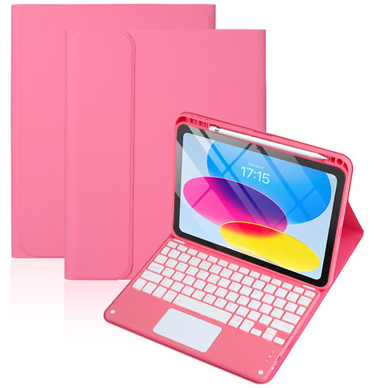 IPad 11. Gen beleuchtete Bluetooth-Tastaturhülle - 10. Tablet-Abdeckung für Apple A16, Spanien