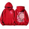 Günlük Rahat Giyim İçin Unisex Hafif Uzun Kollu Baskılı Kapüşonlu Sweatshirt