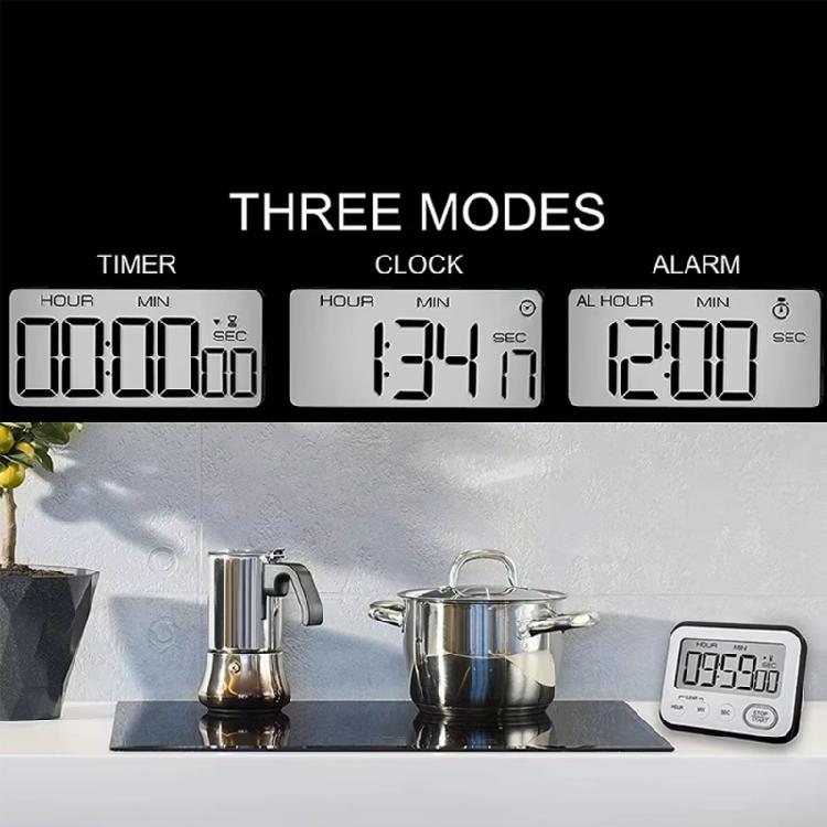 Aufwärts-/Abwärtszähler Digitaler Timer Stoppuhr für Klassenzimmer Zuhause Tisch-Timer Magnetischer Timer LCD-Anzeige Koch-Timer