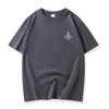 Men Summer Loose Short Sleeve Letter Printed Pullover Brathable Cotton T-shirt