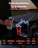 Starthilfegerät, 6000A Spitzenleistung, Auto Starthilfebatterie-Pack, 12V Tragbarer Lithium-Batterie-Booster, Starthilfebox Powerbank mit 3 Modi Taschenlampe und