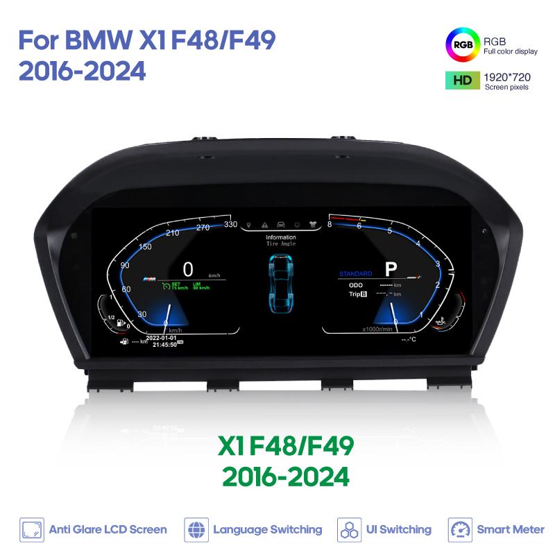 For BMW 1 Series Series X1/X2 F20/F52/F22/F45/F48/F49/F39 2013-2025 Digital Cluster LCD Dashboard Cockpit Virtual Instrument