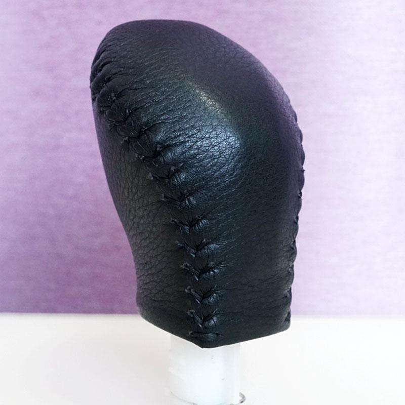 New Real Leather Gear Shift Knob Cover For Infiniti Q60 QX60 2016 2017 2018   Gear Ball Protector