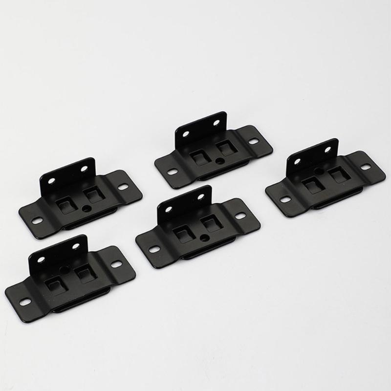 Locking Shelf Fixing Hardware, Steel Support Parts with Mounting Holes for Cabinet Board Installation and Repair