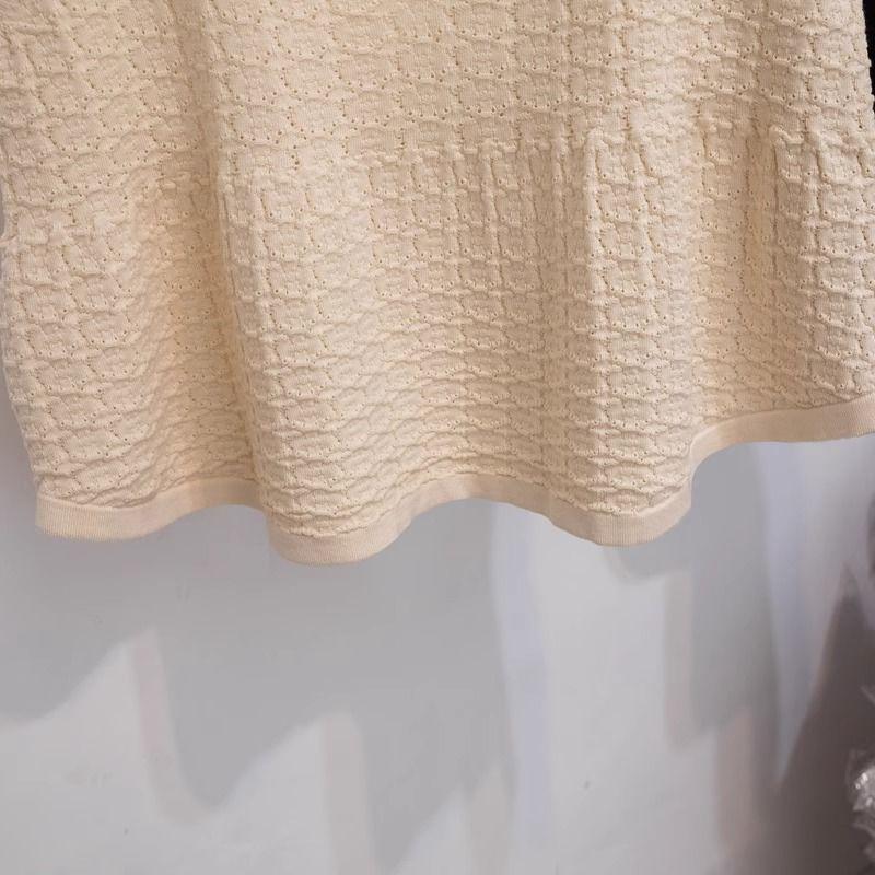 Plus-Size French Hollow V-Neck Sleeveless Camisole - Summer Loose Fit, 2-300 Jin Women's Top