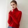 Women's 100% Pure Cashmere High Neck Loose Casual Sweater - Versatile Knit Base Layer