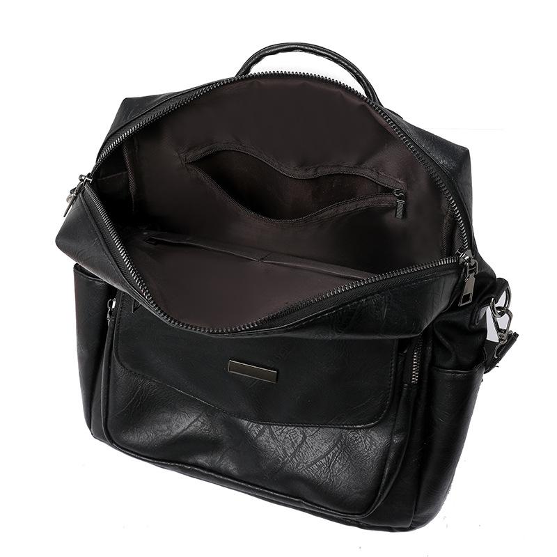 Backpack Women's Korean Edition Large Capacity Women's Backpack Backpack Women's Bag PU Women's Bag