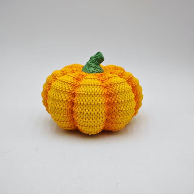 Handmade Knitted Creative Halloween Pumpkin Ornaments for Holiday Decorations and Tableware