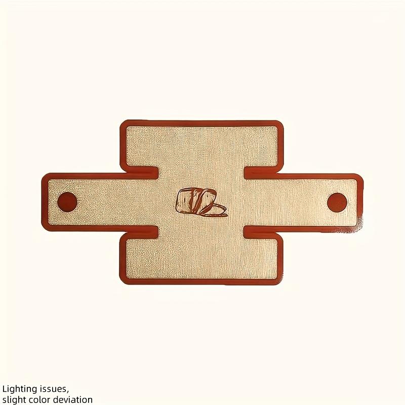 

1 шт. Большой антипригарный силиконовый коврик для выпечки и противень для хлеба, многоразовая форма для выпечки хлеба/пиццы/выпечки, подложка для выпечки. красный