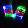 Light Up Wristband Happy Bracelet Glowing Arm Wrist Bands Ornament for Children Festival Costume Party Decor