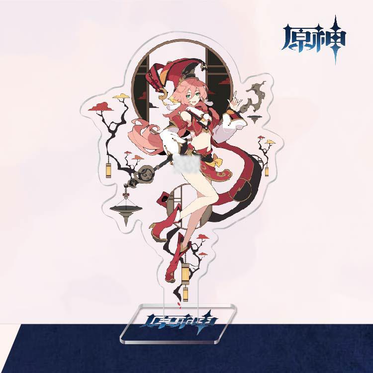 Anime Sexy Genshin Impact Figure Kaedehara Kazuha Kamisato Ayaka Xiao Hutao Acrylic Stand Model Plate Desk Decor Cosplay