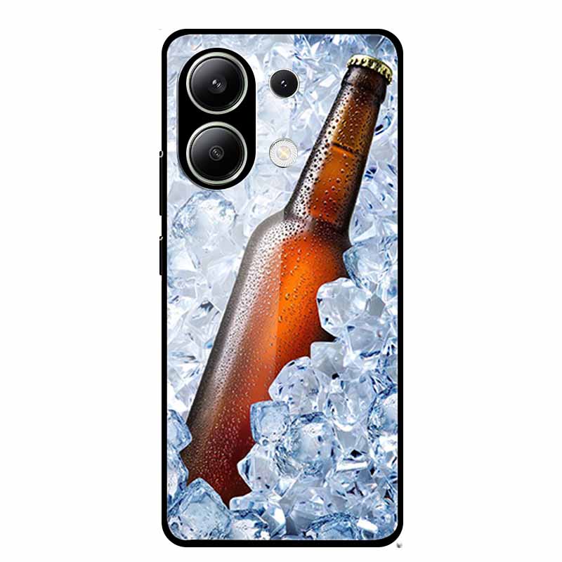Glass Case For Xiaomi Redmi Note 13 Case Soft Bumper Tempered Glass Hard Back Cover For Redmi Note 13 Pro Phone Case Funda Coque