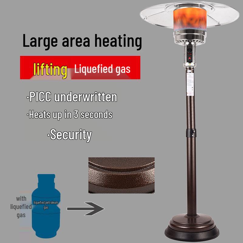 Umbrella Gas Heater: Outdoor LPG Fire Pit & Commercial Natural Gas Heater