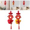 Chinese New Year Hanging Decoration Lunar New Year Ornament Plush Gourd Charm Pendant for Home Front Door Wall Entrance Window