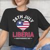 Fashion Liberia Independence Day T Shirt for Men Women 100 Cotton Tee Shirt Short Sleeve Clothing
