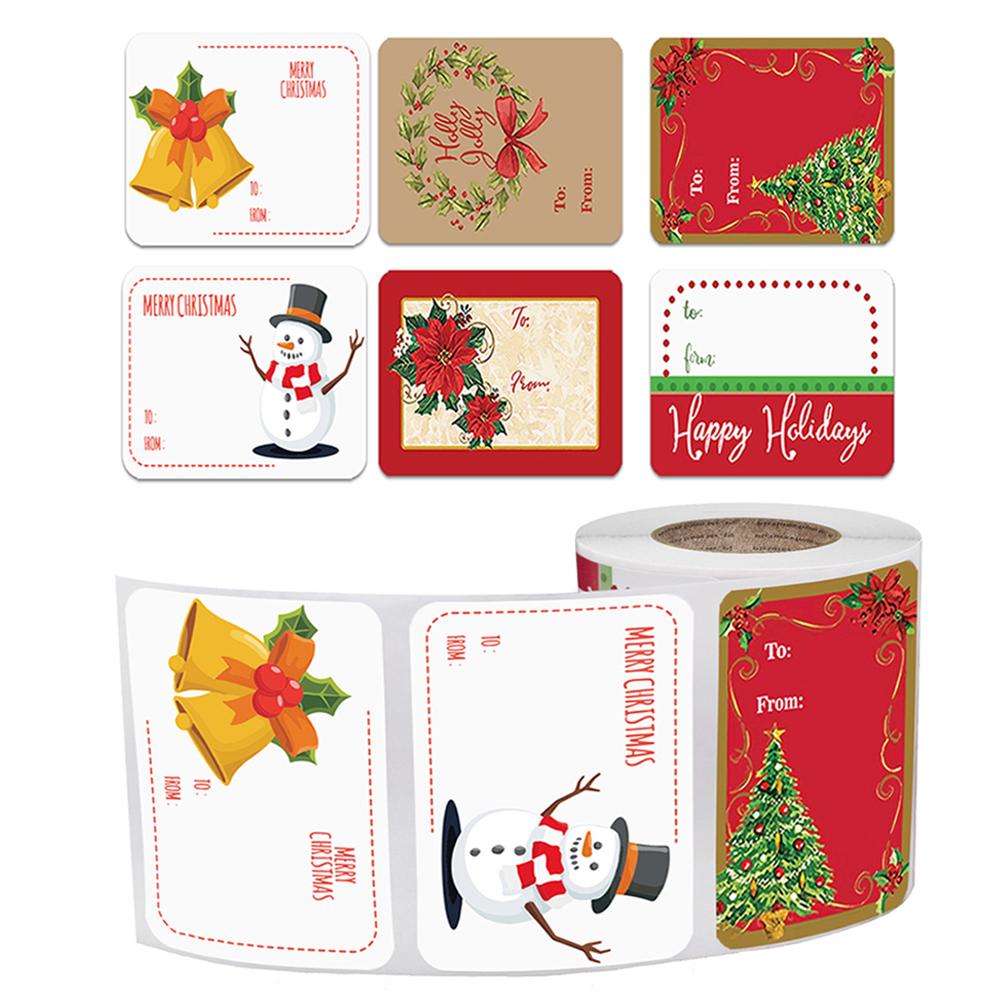 Label Paper Phone Stickers Merry Christmas Children X123
