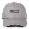 Hot Sale 1% Battery Embroidered Baseball Cap – Classic Cotton Dad Hat for Women & Men, Casual Sun Hat