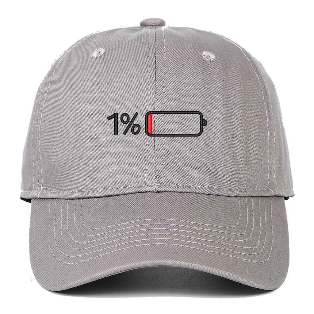 Hot Sale 1% Battery Embroidered Baseball Cap – Classic Cotton Dad Hat for Women & Men, Casual Sun Hat