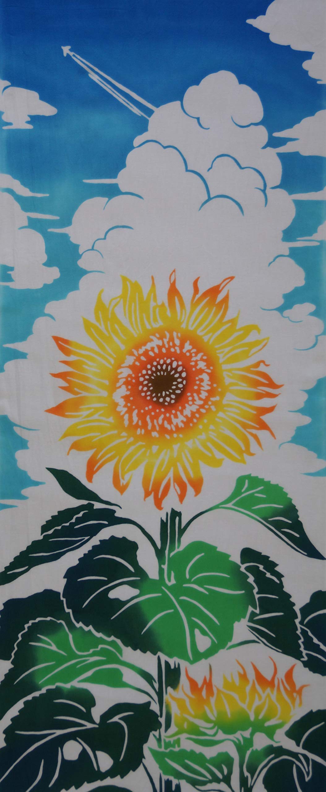 

Todaya Shouten Tenugui Sunflower 260 (Todaya Shouten) Nashien-zome (Hand Towel)