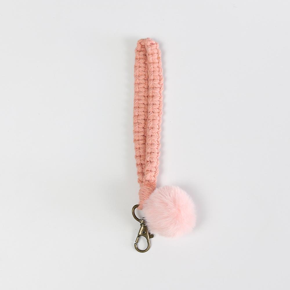 Nordic Style Woven Bracelet Keychain - Elegant Business Gift and Car Key Pendant