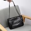 New Messenger Bag Burst Pattern First Layer Cowhide Retro Chain Single Shoulder Oblique Span Casual Commuter Leather Women's Bag