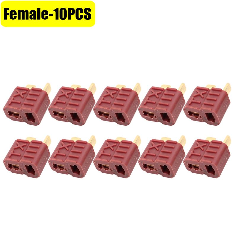 XT Plug Male & Female Connectors 2-pin High Power Connector Gold-Plated for LiPo Battery RC Car Model Making Assortment Kit