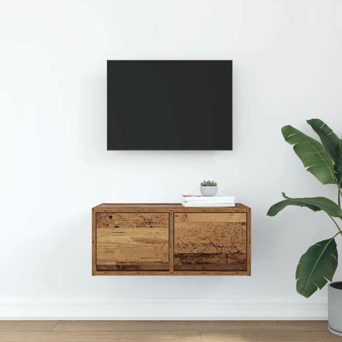 VidaXL TV Stand Old Wood 60x31x25.5 Cm Engineered Wood, TV Bench, Hi-fi Cabinet, Entertainment Center, TV Sideboard, 861504