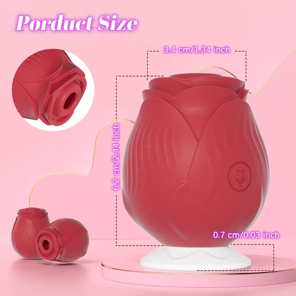 Powerful Sucking Vibrator for Women Vacuum Clitoris Stimulator Female Oral Nipple Clit Sucker Vibrating Adults Sex Rose-Toys 18+