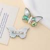 Shell Butterfly Brooch Handmade Craft With Dual Use For Fashion Accessories