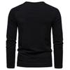 Men Solid Color Long Sleeve Casual Basic Bottoming T Shirt For Daily Wear