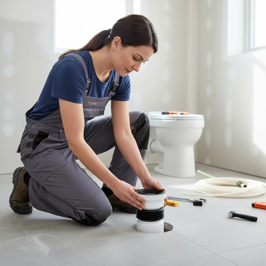 Ugelli per WC dal design eccentrico, tubo di scarico per WC in PVC